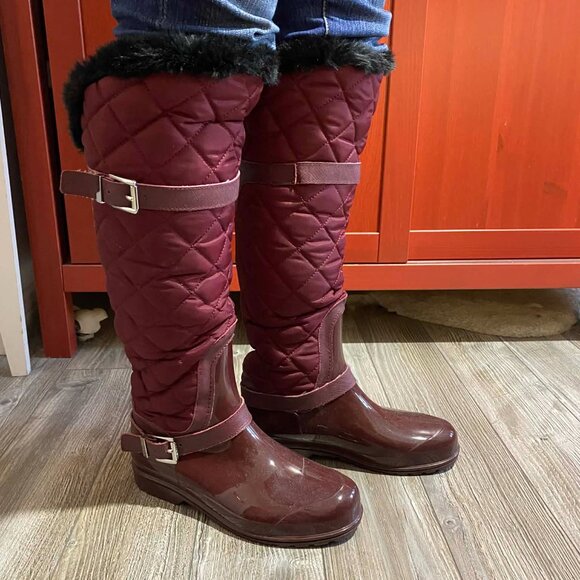 Michael Kors quilted rubber rain boots - Picture 4 of 10